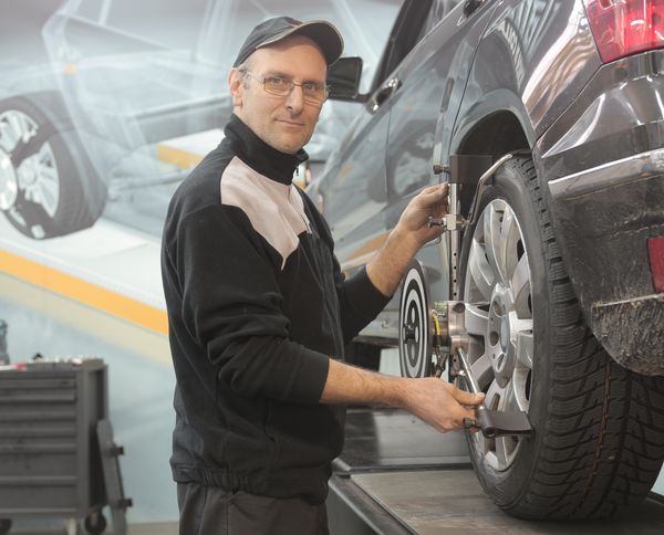 Auto spare parts on shelf